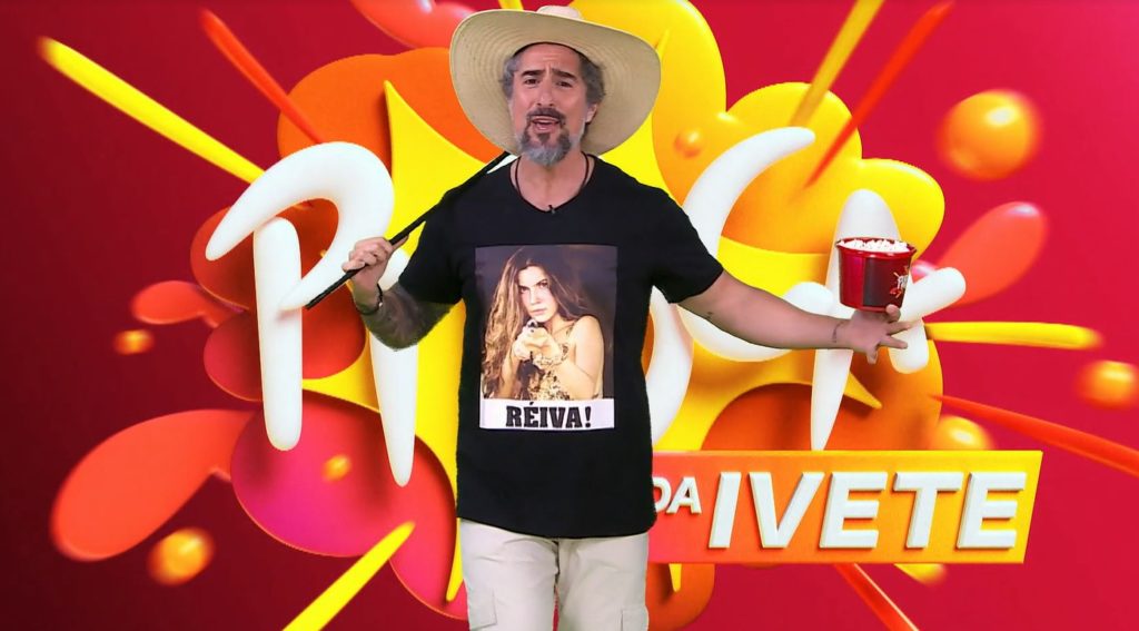 Marcos Mion desejou sucesso para Ivete que estreará o 'Pipoca da Ivete' no próximo domingo- Foto: Reprodução