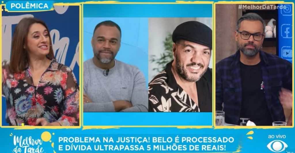 Catia Fonseca falou sobre a dívida de Belo e Denilson durante o Melhor da Tarde