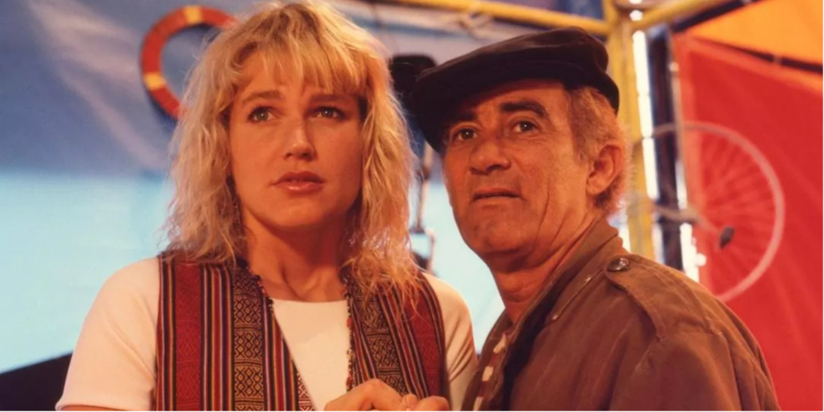 Xuxa e Renato Aragão no filme "O Mistério de Robin Hood", que será exibido no SBT (Foto: Divulgação)