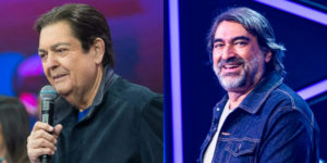 Faustão e Zeca Camargo (Foto: Divulgação/Band)