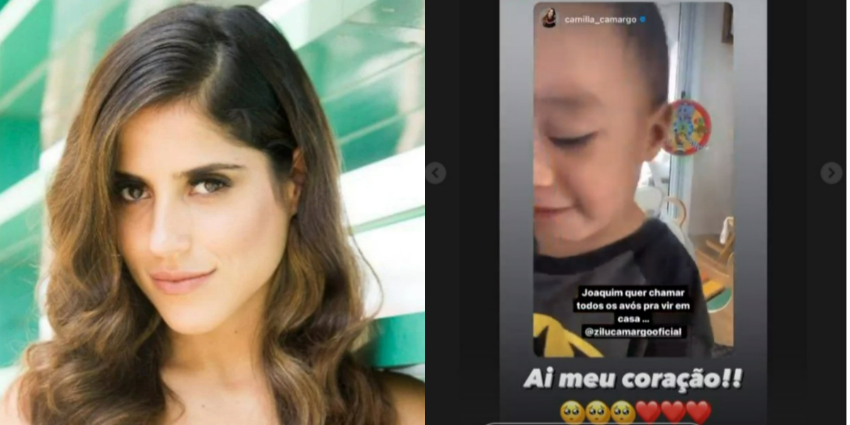 Camilla Camargo e Joaquim mandaram um recado a Zilu (Foto: Reprodução/Instagram)