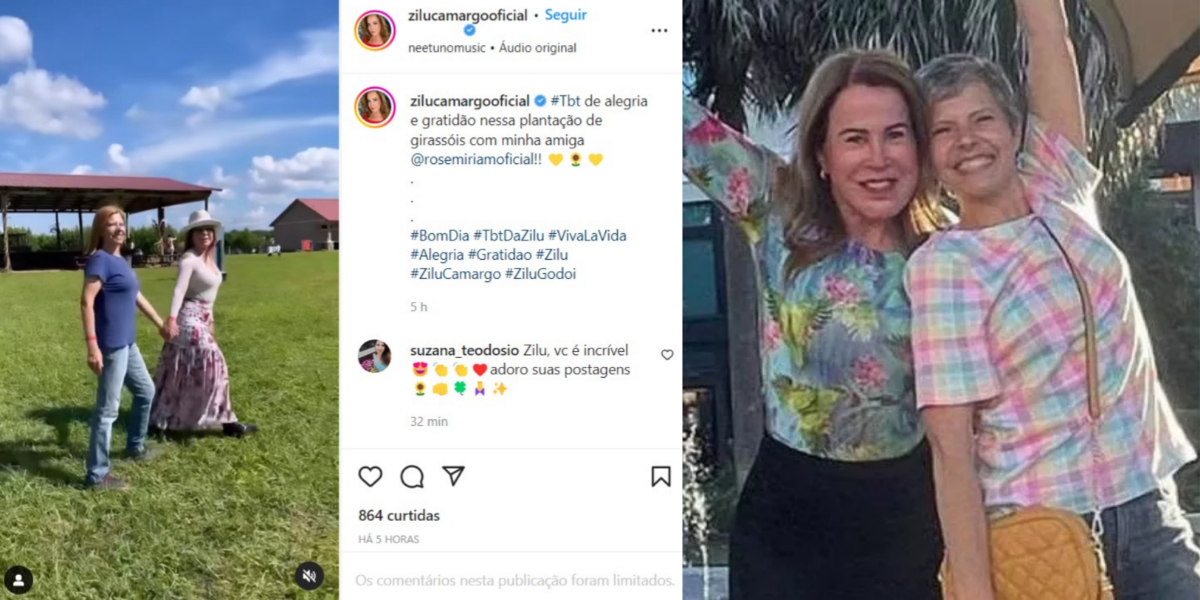 Zilu mostrou que é muito amiga de Rose Miriam (Foto: Reprodução/Instagram)