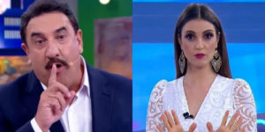 Imagem do post Ratinho para programa, ao vivo, no SBT e detona tudo que pensa de Chris Flores: “Um recado”