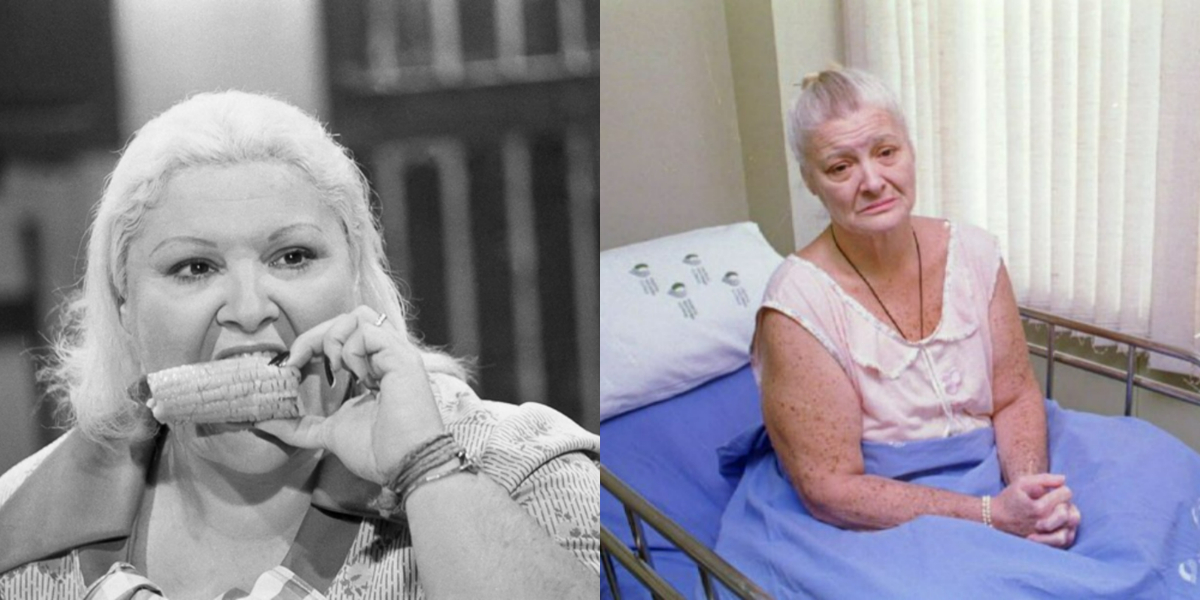 Wilza Carla, de "Saramandaia", antes e depois (Foto: Divulgação/TV Globo/Reprodução)