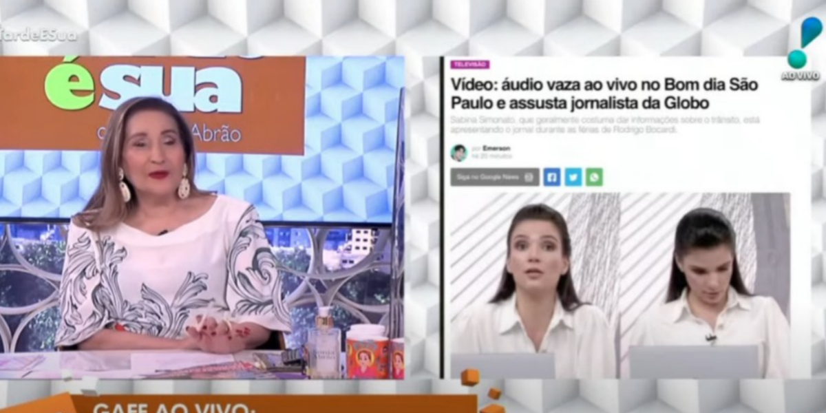 Sonia Abrão repercutiu gafe de Sabina Simonato (Foto: Reprodução/RedeTV!)