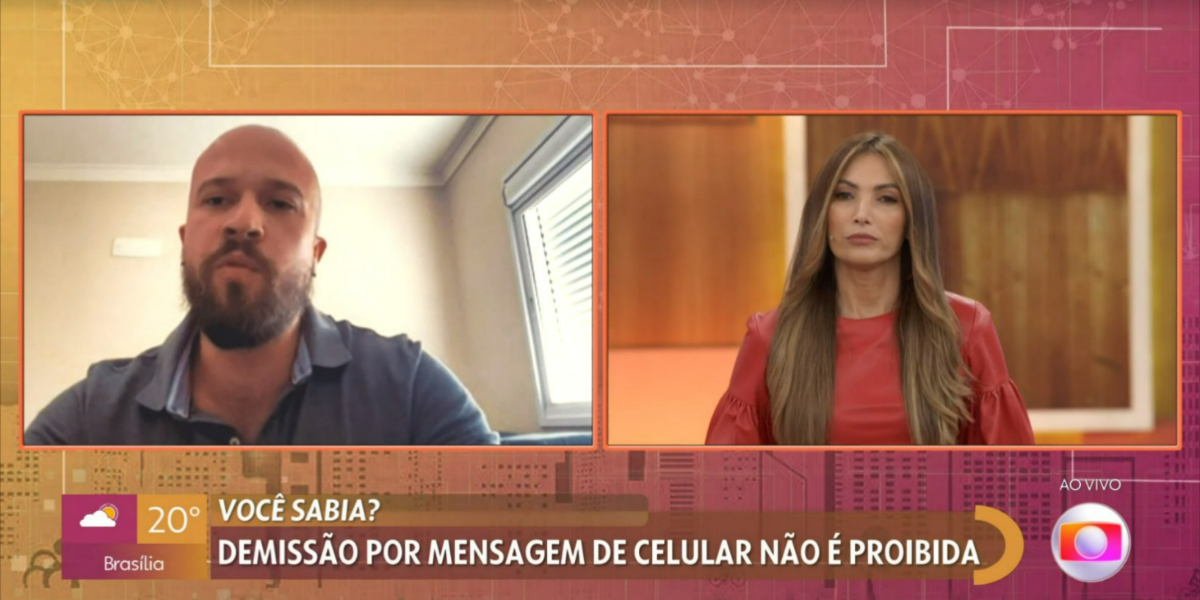 Patrícia Poeta entrevistou médico demitido (Foto: Reprodução/TV Globo)