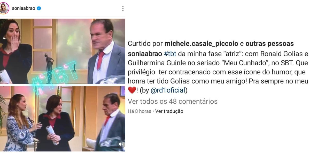 Sonia Abrão relembrando seus tempos de atriz (Foto/ Reprodução: Instagram)