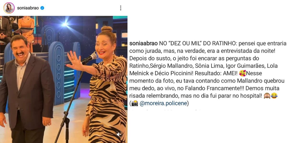 Sonia Abrão fala sobre participação no 'Programa do Ratinho' (Foto: Instagram)