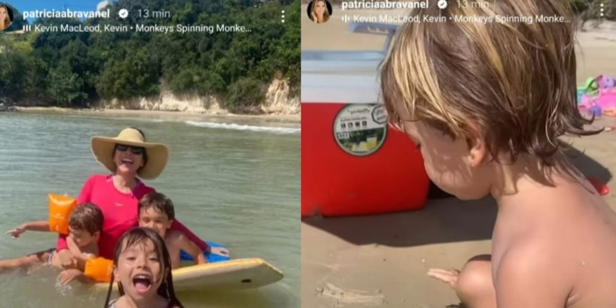  Patrícia Abravanel mostra foto rara de filhos em final de semana divertido 