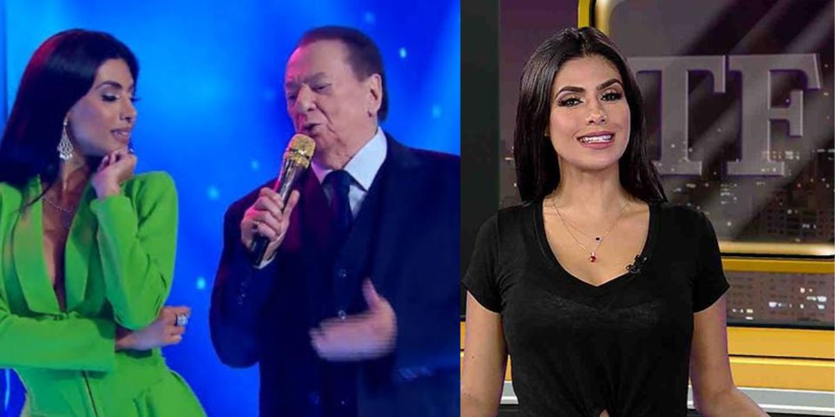 Flávia Noronha em programas do Raul Gil e 'TV Fama' (Reprodução: Montagem TV Foco)