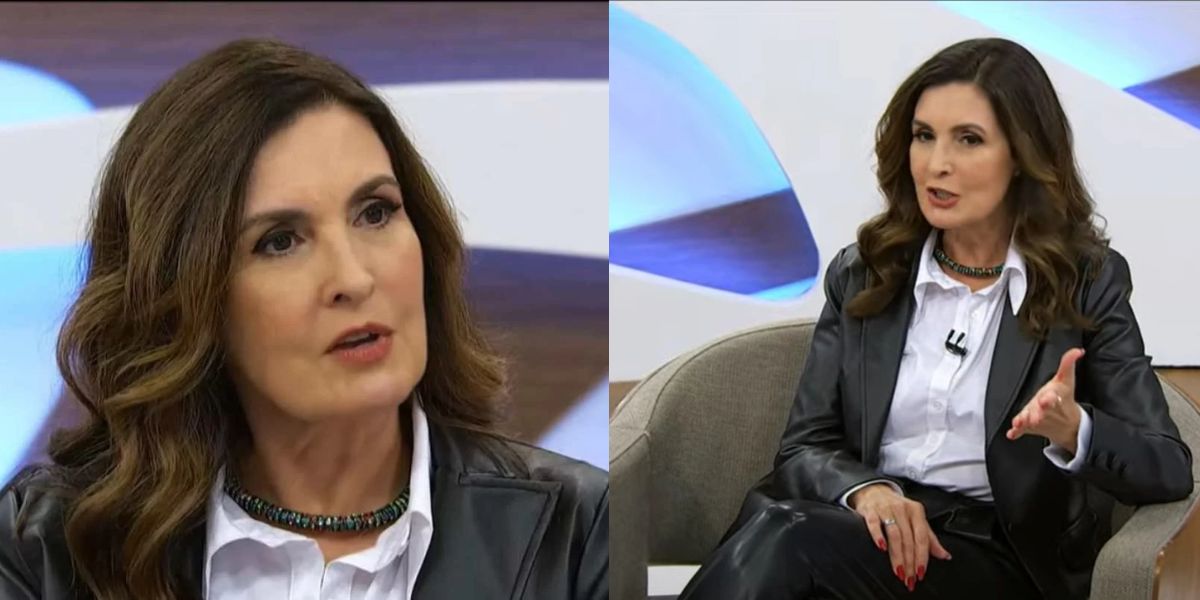 Fátima Bernardes no Roda Viva (Reprodução: Montagem TV Foco)