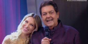 Faustão ao lado de Anne Lottermann (Foto: Divulgação)