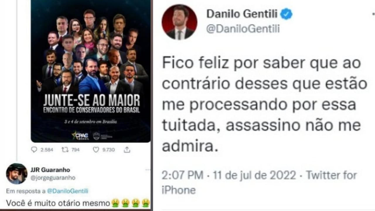 Post de Danilo Gentili (Foto: Reprodução/Twitter)