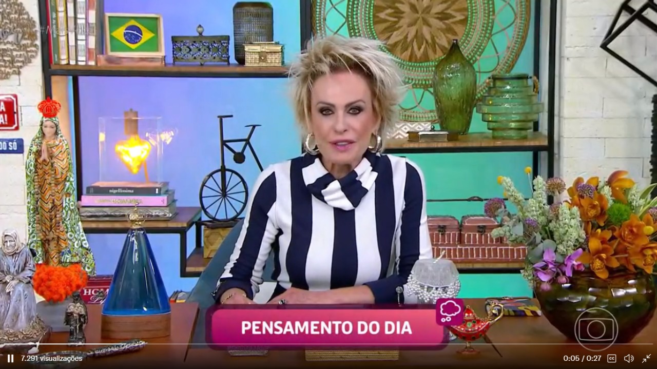 Ana Maria Braga manda indireta no Mais Você (Foto: Reprodução)