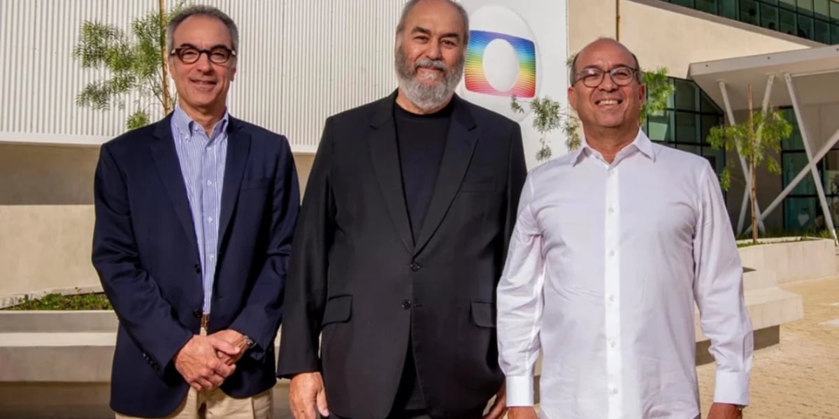 João Roberto Marinho, Roberto Irineu Marinho e José Roberto Marinho, donos da Globo - Foto: Reprodução