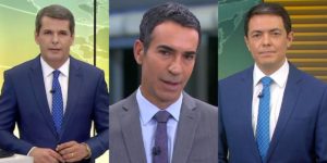 Fábio e Alan Severiano são substitutos de César Tralli (Montagem: TV Foco)