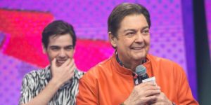 Faustão e o filho, João Guilherme (Foto: Divulgação / Band)