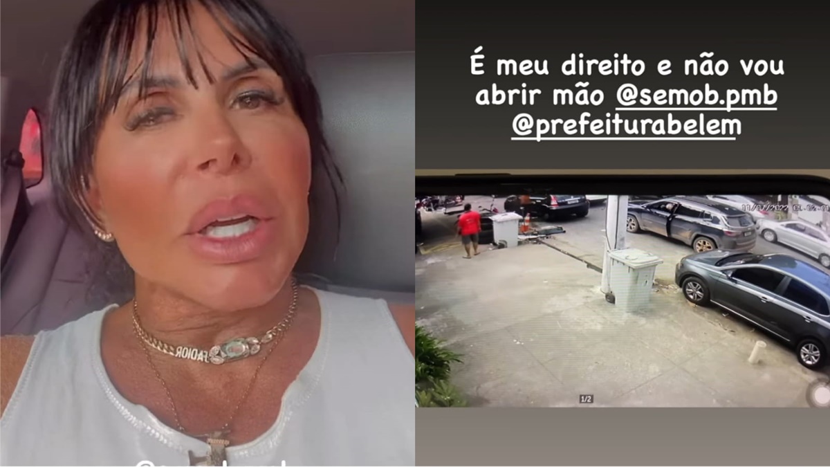 Gretchen mostra imagens de circuito de segurança de sua casa e comprova o que fala