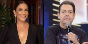 Ivete Sangalo e Faustão - Foto: Reprodução