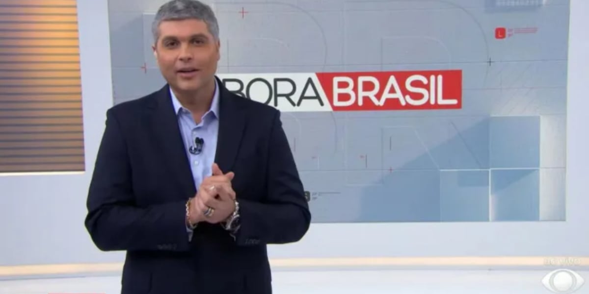 O jornalista Joel Datena comanda o Bora Brasil