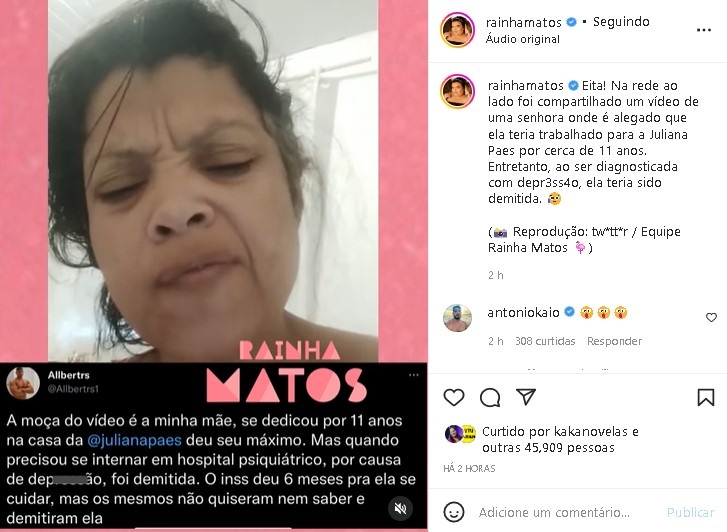 Juliana Paes foi exposta por ex-funcionária (Foto: Reprodução/ Instagram)