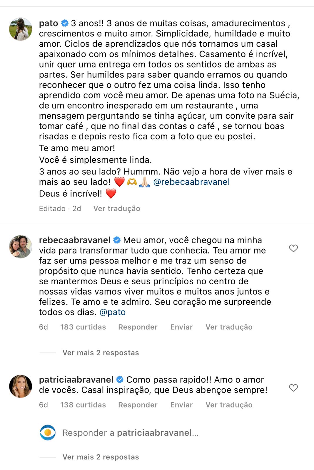 Pato confirma desfecho com Rebeca Abravanel 