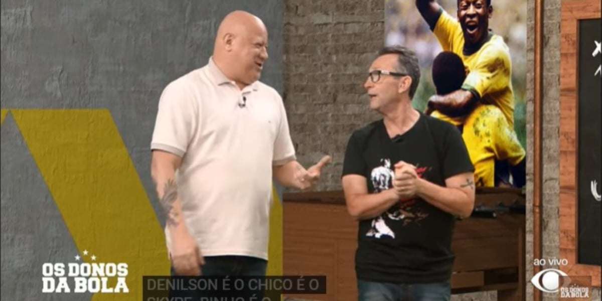 Neto e Ronaldo Giovaneli no programa Os Donos da Bola - Foto: Reprodução