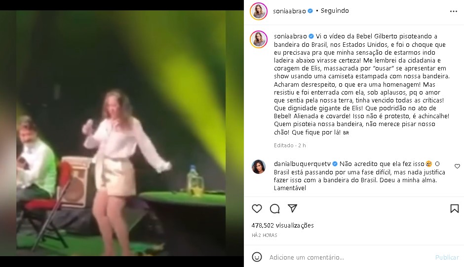 Sonia Abrão descreveu a cena como sendo vergonhosa (Foto: Reprodução)