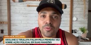 Tirullipa enviou um vídeo para Luiz Bacci no Cidade Alerta (Foto: Reprodução / Record)