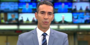 Imagem do post Vídeo: Caiu no colo de César Tralli para dar triste notícia, ao vivo, no Jornal Hoje