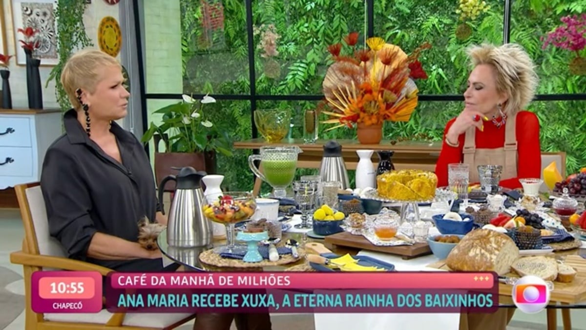 Xuxa participou do Mais Você, com Ana Maria Braga (Foto: Reprodução)