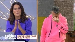 Adriana Araújo afirmou que ouve tudo o que Neto fala nos bastidores da Band e deixou o craque envergonhado- Foto: Reprodução