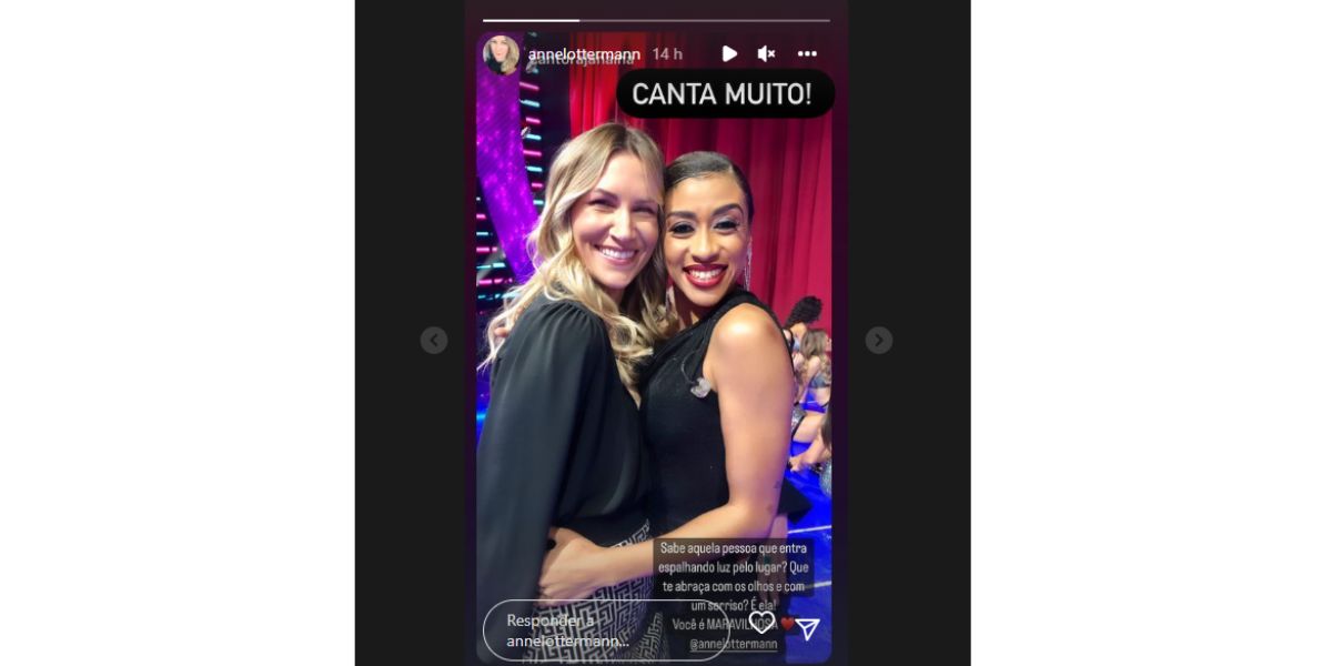 Anne Lottermann e cantora do Faustão