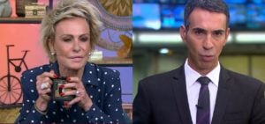 Áudio de César Tralli vazou durante o programa de Ana Maria Braga na Globo- Foto: Montagem/TV Foco