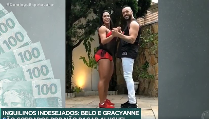 Belo e Gracyanne foram um dos principais temas da última edição do Domingo Espetacular