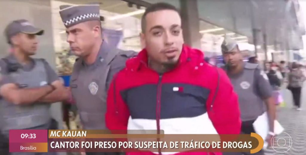Prisão do cantor Mc Kauan foi destaque no Encontro- Foto: Reprodução/Globo