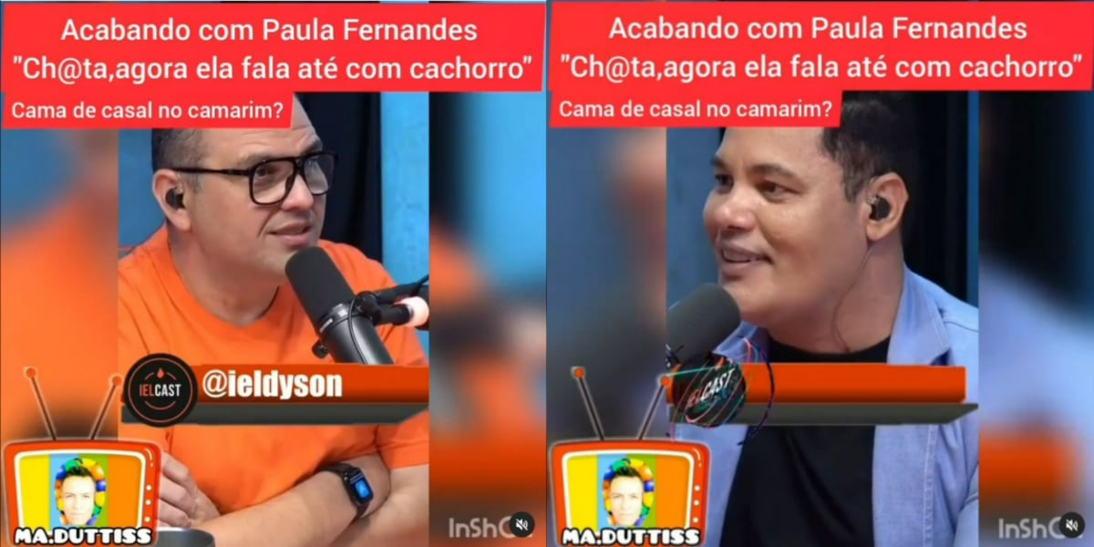 Gui Artístico detonou Paula Fernandes no "Ielcast" (Foto: Reprodução/YouTube)