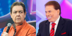 Faustão e Silvio Santos (Foto: Divulgação/Band/SBT)