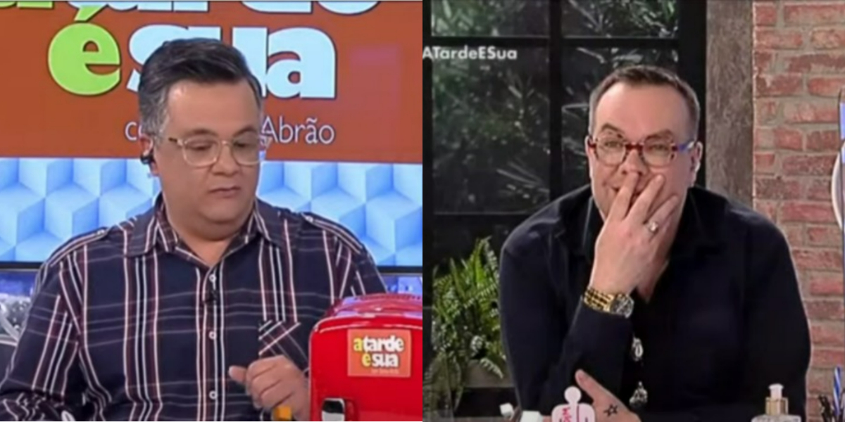 Vladimir Alves e Felipeh Campos no "A Tarde é Sua" (Foto: Reprodução/RedeTV!)