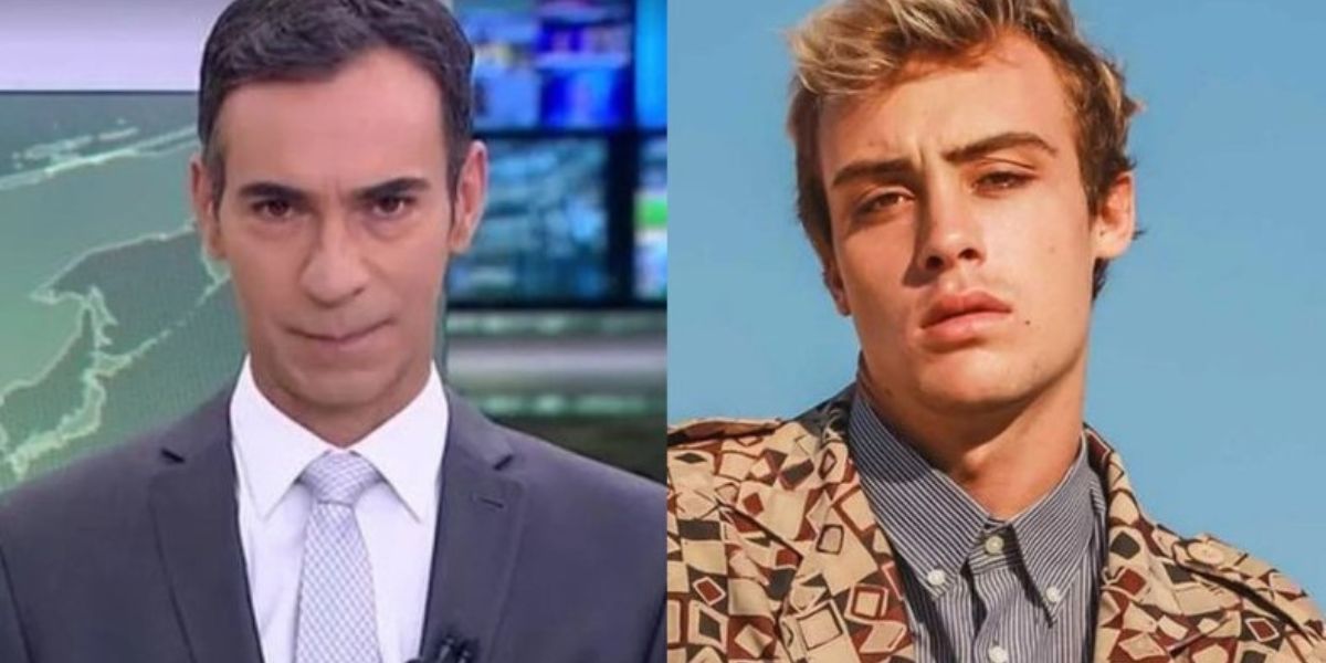 Jornalista César Tralli quebra protocolo ao vivo durante o Jornal Hoje na Globo e pede que criminoso pague indenização após matar jovem - Reprodução