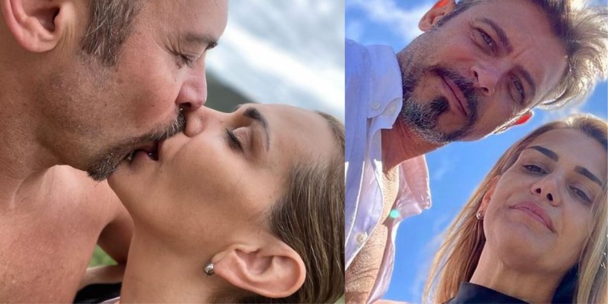 Luigi Baricelli dá beijão no seu amor e compartilha clique íntimo e ousado  - Foro Reprodução Instagram