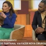 Patrícia Poeta e Manoel Soares no 