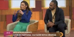 Patrícia Poeta e Manoel Soares no 