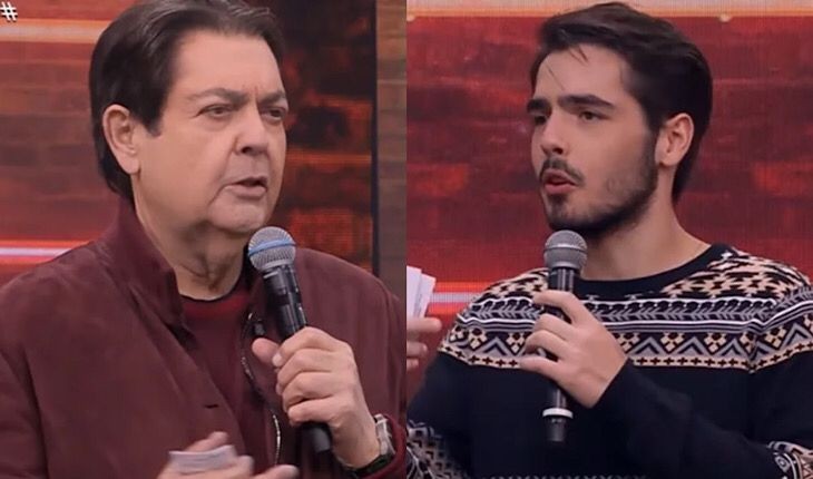 Faustão e João Guilherme se alfinetaram durante o 'Churrascão do Faustão'