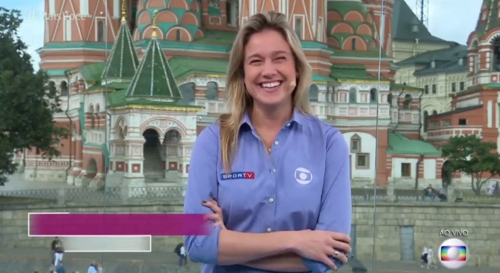 Fernanda Gentil brilhou durante a cobertura da Copa do Mundo da Rússia em 2018