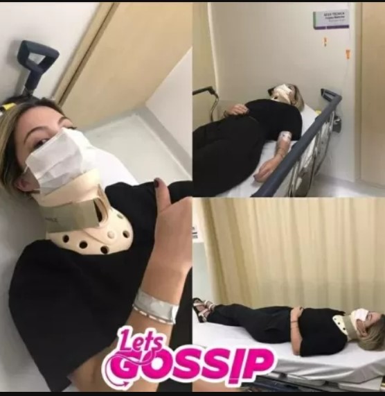 Julia Gomes fraturou a coluna cervical em após cair do palco de um show