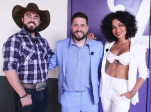 Marcus Cirillo, Maurilio Meirelles e Aline Campos (Foto: Divulgação/RedeTV!)