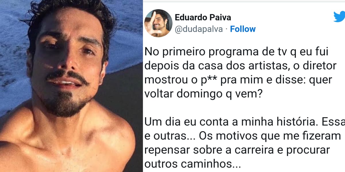 Eduardo Paiva desabafa e expõe situação no SBT (Reprodução: Twitter)