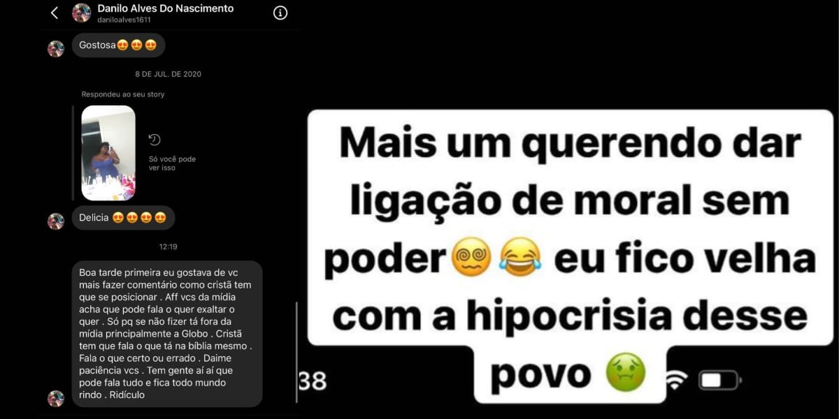 Jojo Todynho expõe mensagens de um seguidor, que o criticava (Reprodução: Instagram)