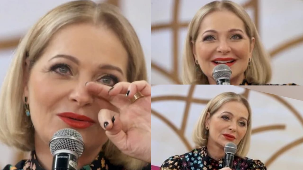 Alexandra Richter no Encontro com Patrícia Poeta (Foto: Reprodução/Montagem)